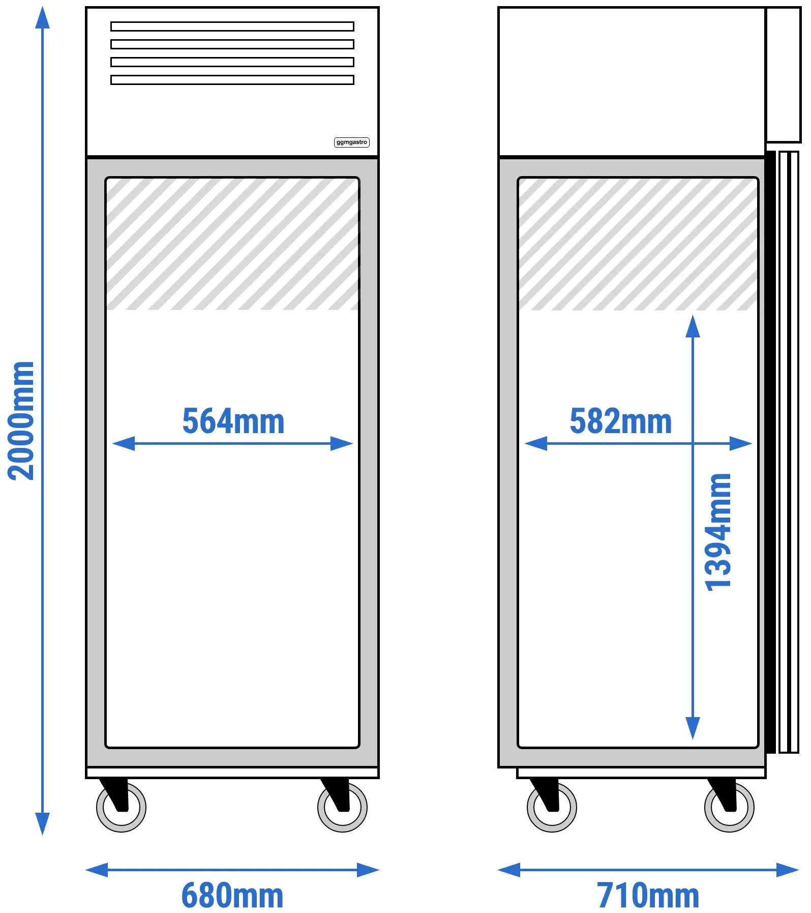 Dulap frigorific GGM Gastro Eco KG400T1ND (Inox) - 13