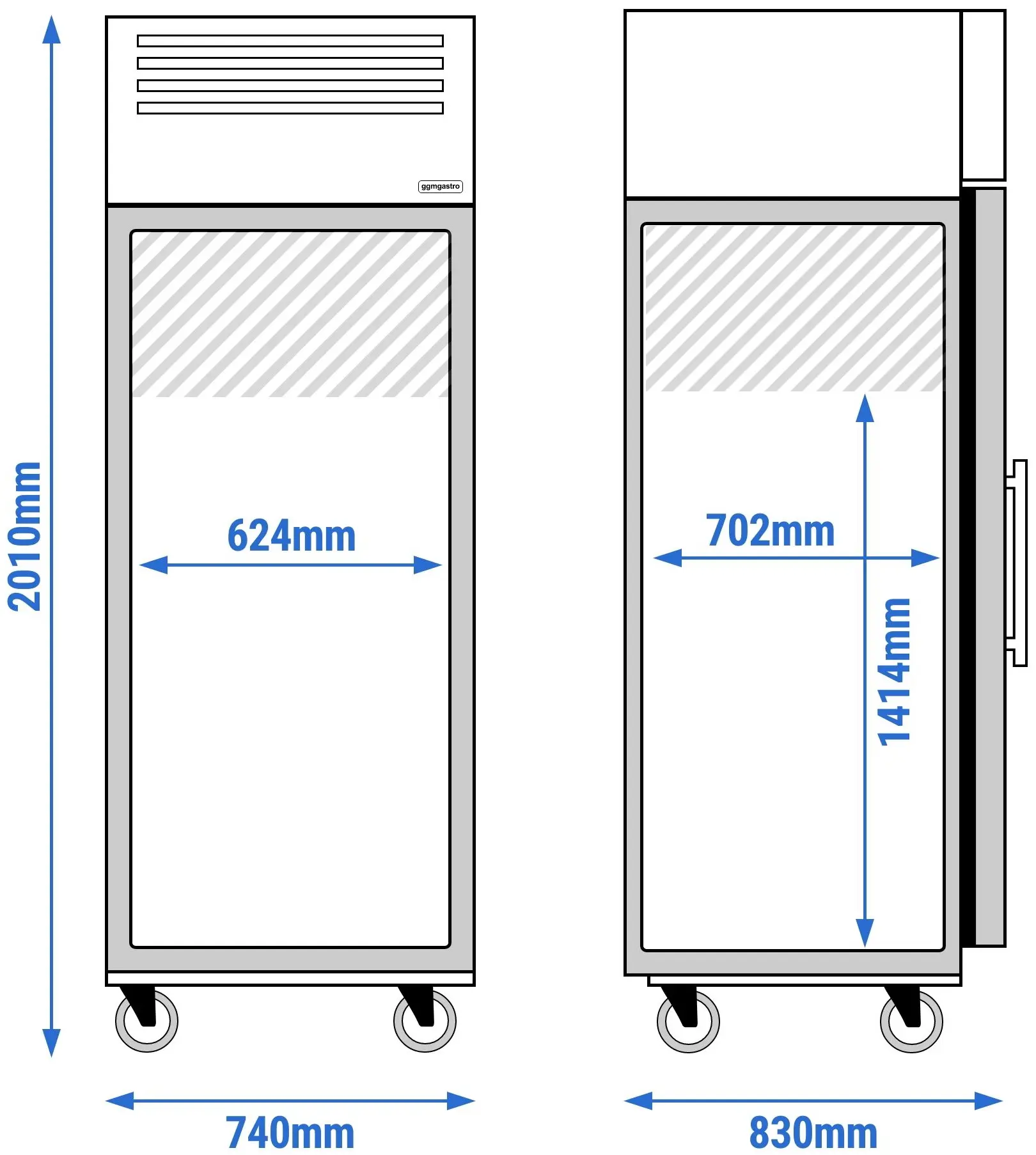 Dulap frigorific GGM Gastro Eco KG700GND (Inox) - 12