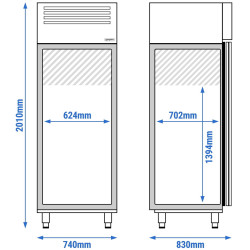 Dulap frigorific GGM Gastro Eco KG700ND (Inox) Thumb