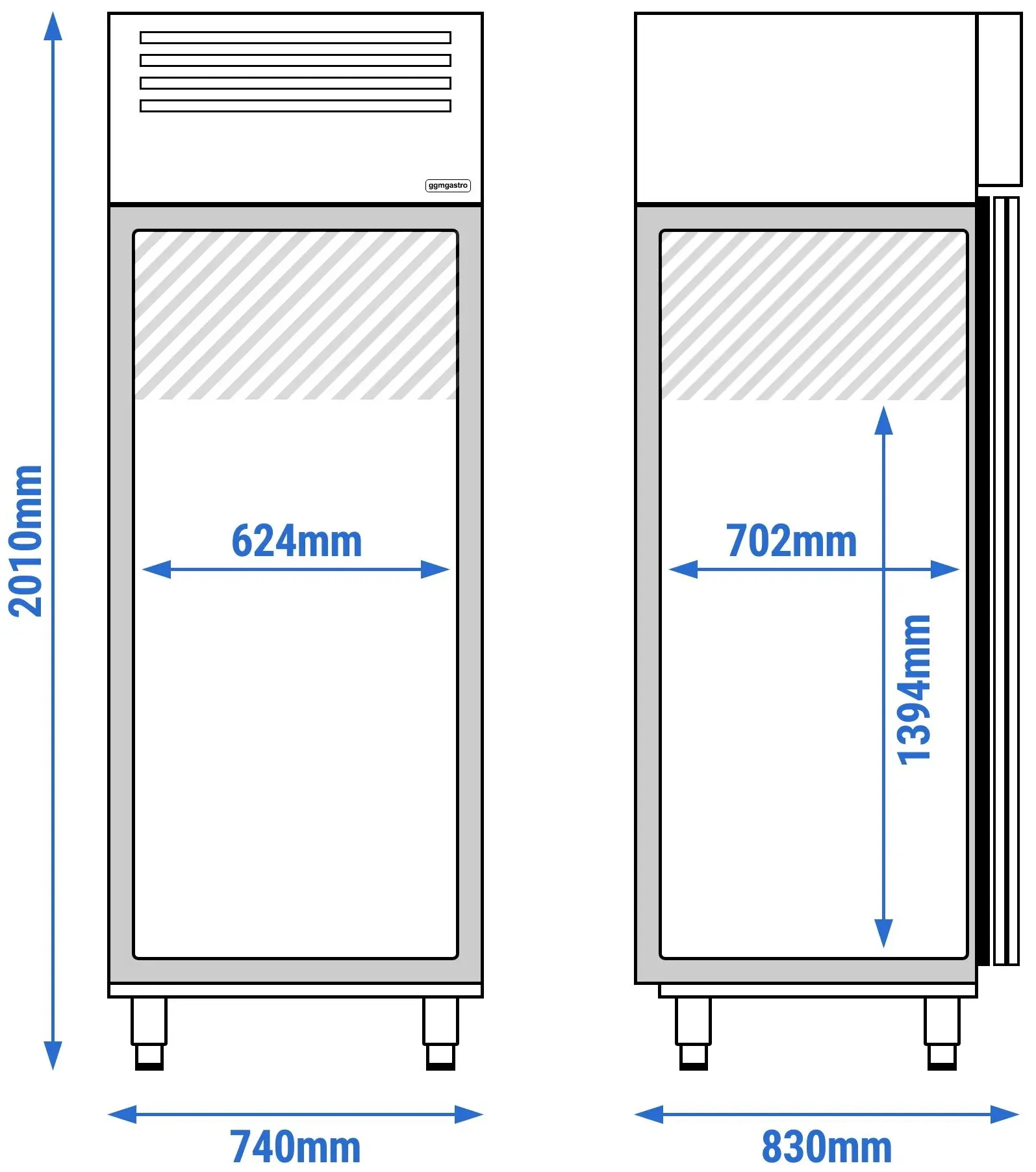 Dulap frigorific GGM Gastro Eco KG700ND (Inox) - 13