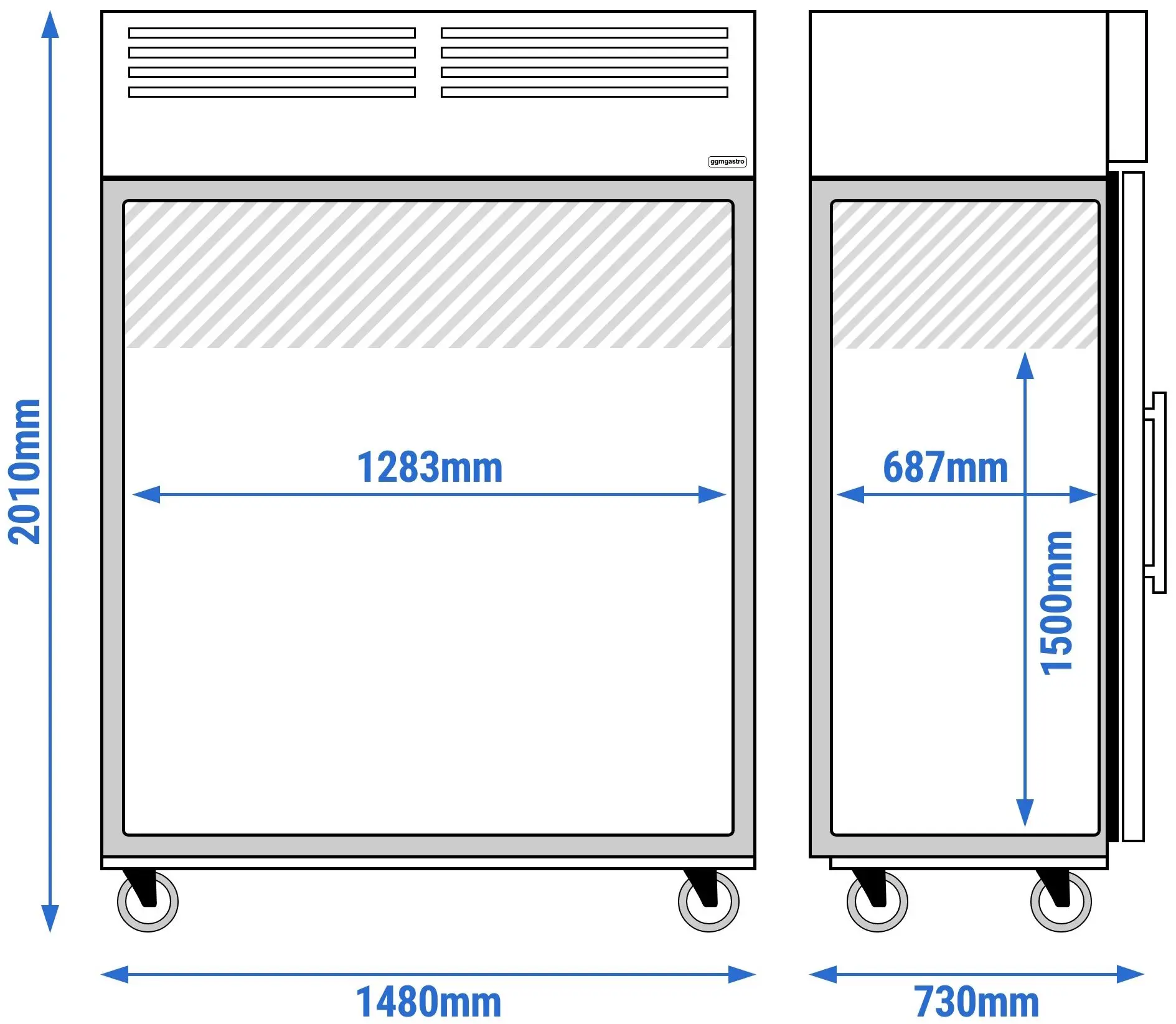 Dulap frigorific GGM Gastro Eco KS1200GND (Inox) - 7