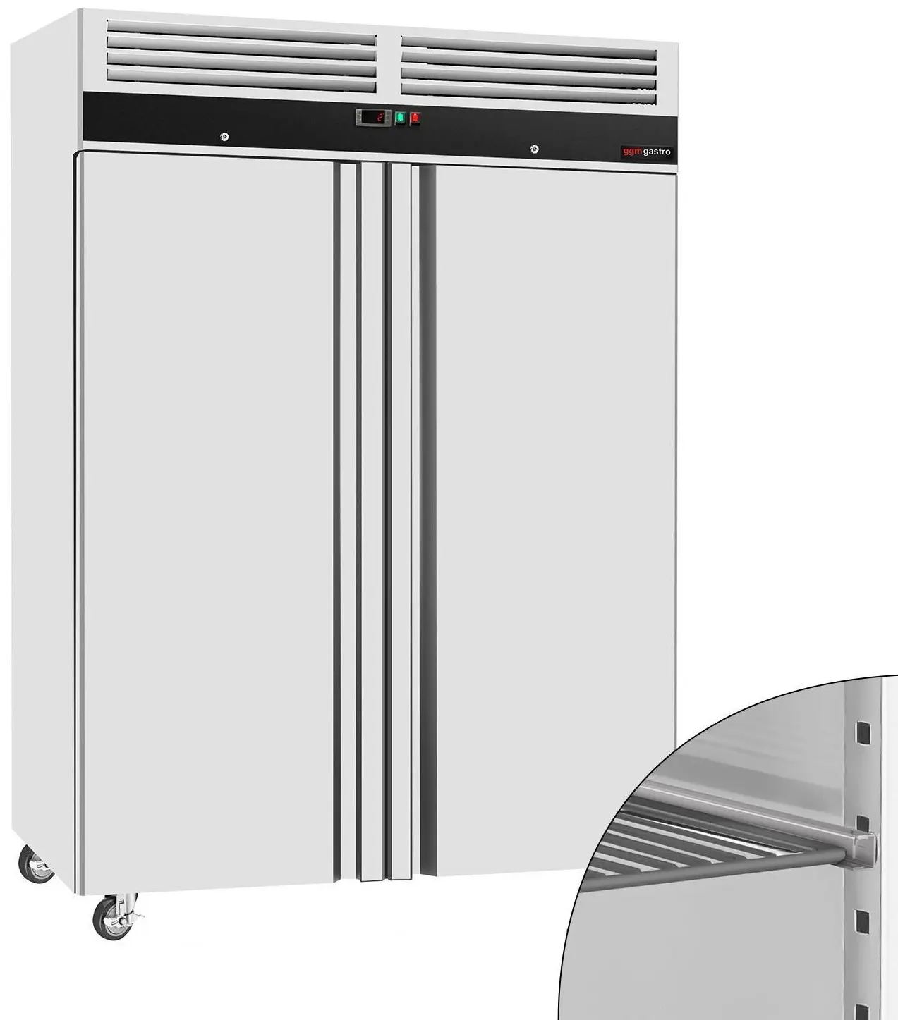 Холодильный шкаф GGM Gastro Eco KS1200ND (Inox) - 11