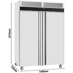 Холодильный шкаф GGM Gastro Eco KS1200ND (Inox) Thumb
