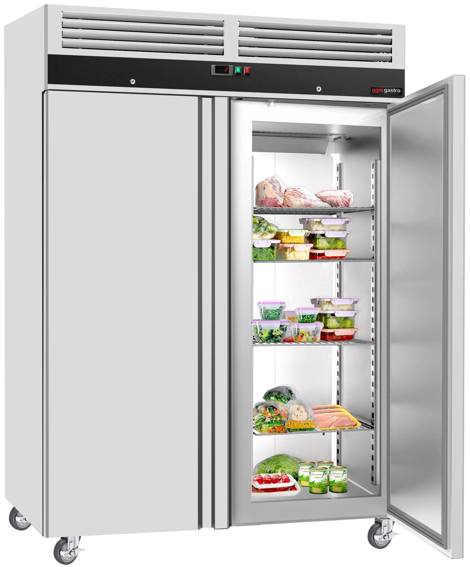 Холодильный шкаф GGM Gastro Eco KS1200ND (Inox) - 4