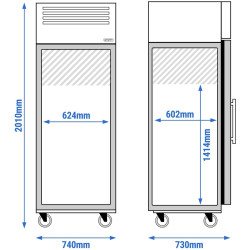 Dulap frigorific GGM Gastro Eco KS600GND (Inox) Thumb