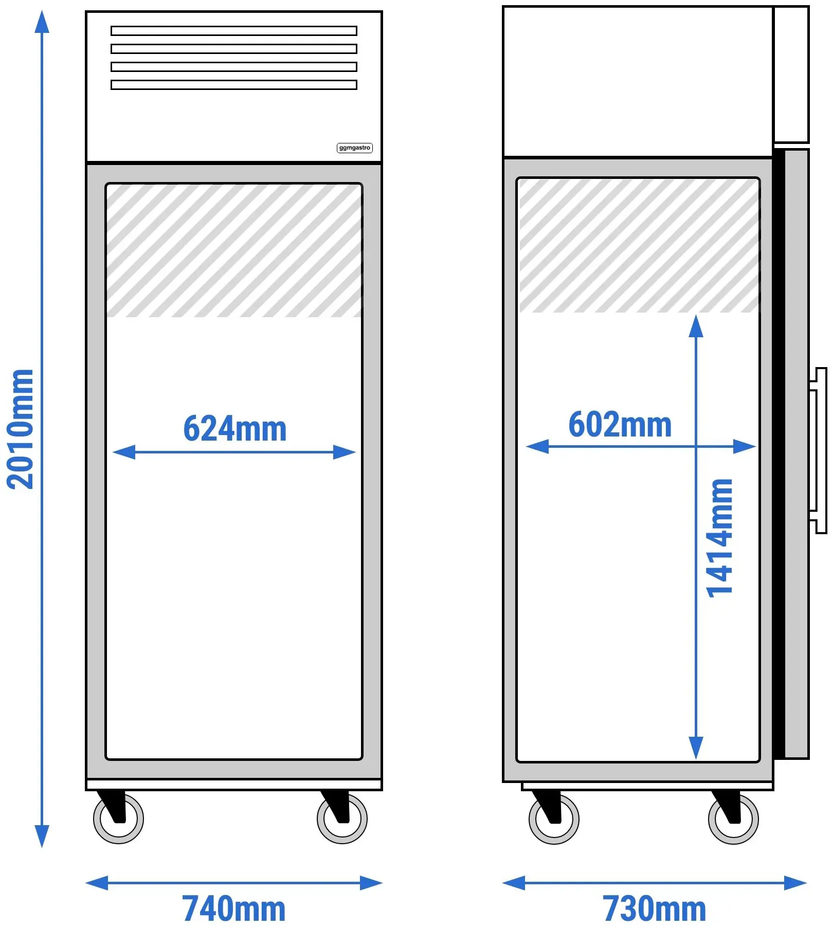 Dulap frigorific GGM Gastro Eco KS600GND (Inox) - 12