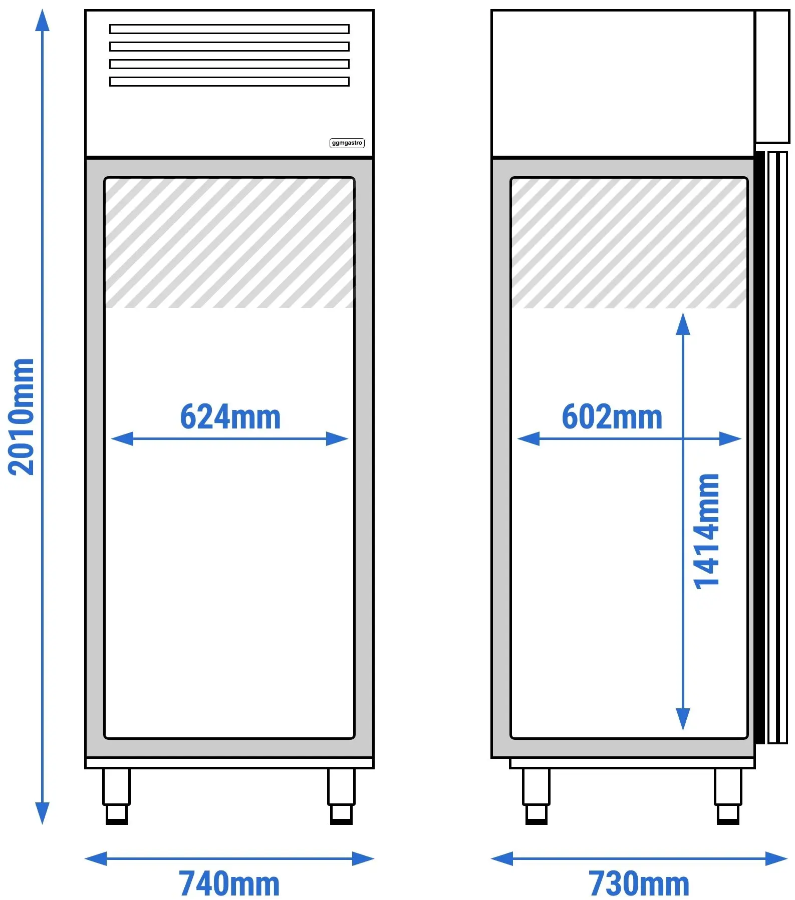 Dulap frigorific GGM Gastro Eco KS600ND (Inox) - 13
