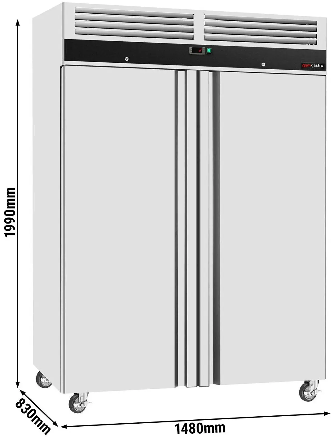 Dulap frigorific GGM Gastro Eco KSJ1400ND (Inox) - 12