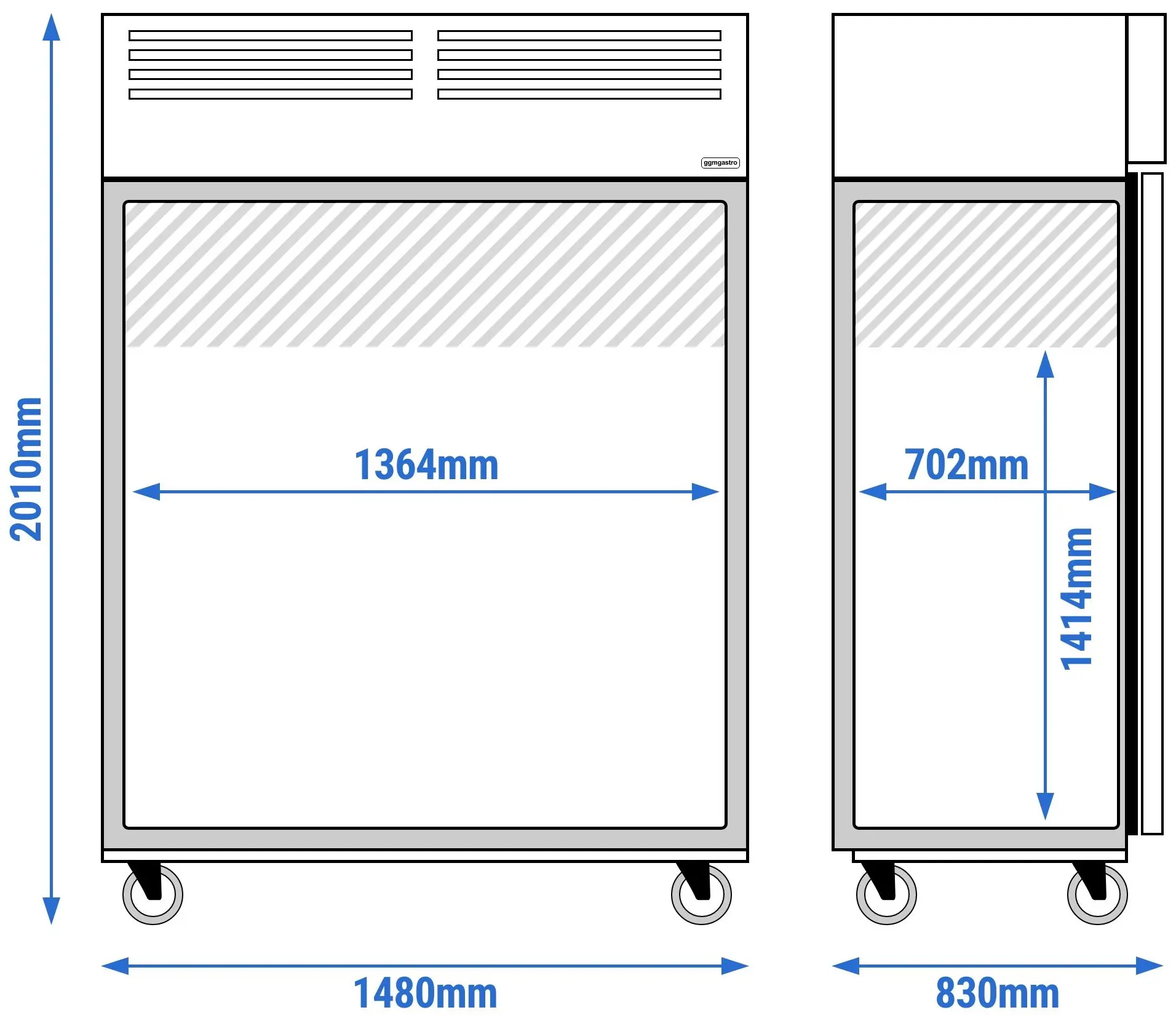 Dulap frigorific GGM Gastro Eco KSJ1400ND (Inox) - 13