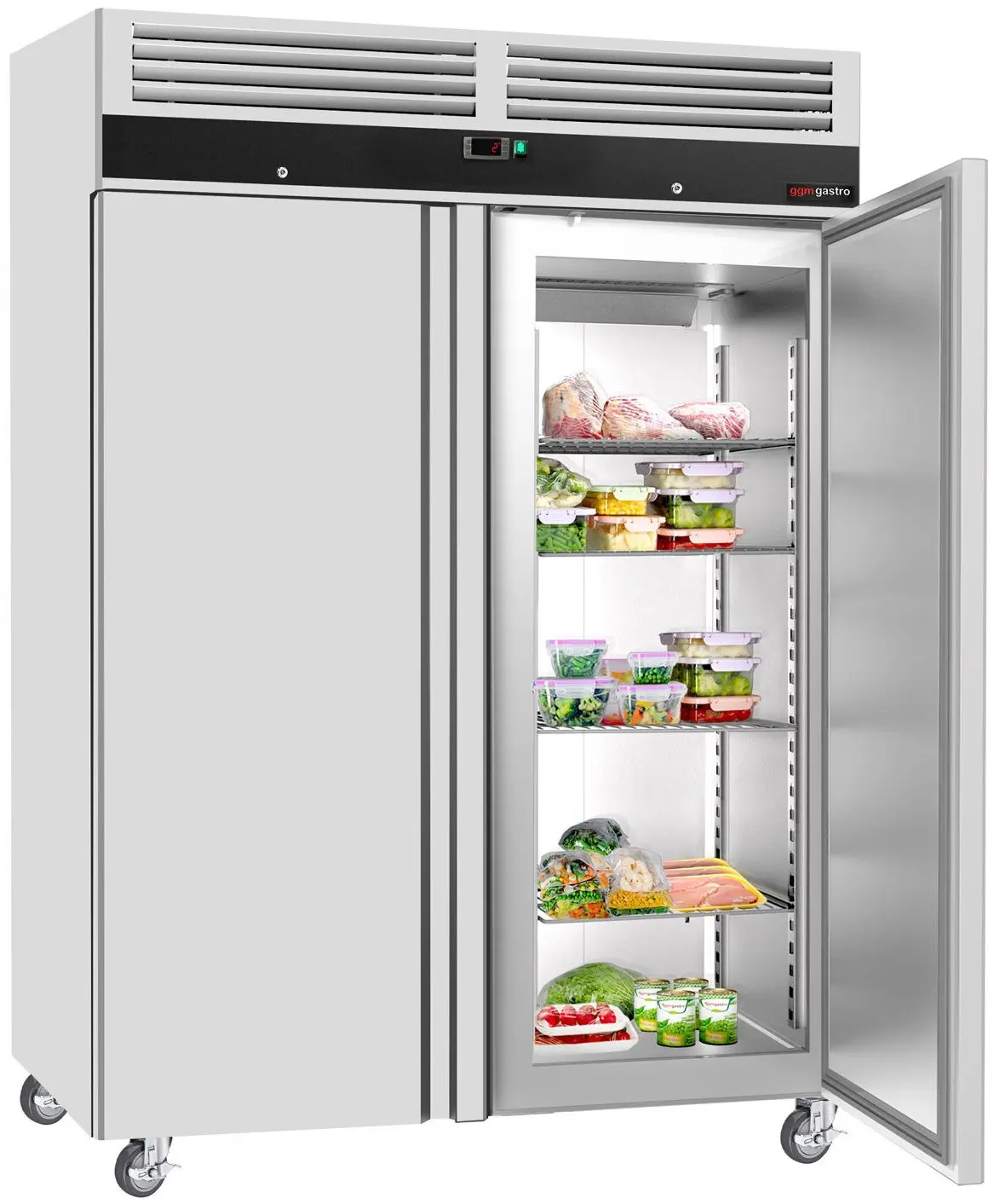 Dulap frigorific GGM Gastro Eco KSJ1400ND (Inox) - 4