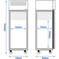 Dulap frigorific GGM Gastro Eco KSJ650ND (Inox) Thumb