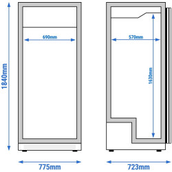 Dulap frigorific GGM Gastro Eco KSS600SRN (Inox) Thumb