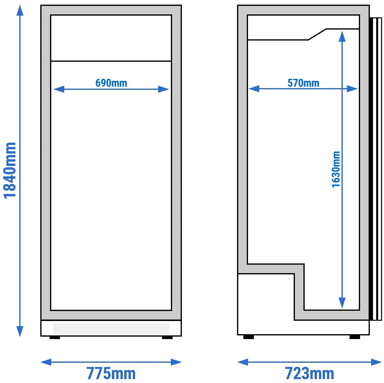 Dulap frigorific GGM Gastro Eco KSS600SRN (Inox) - 10