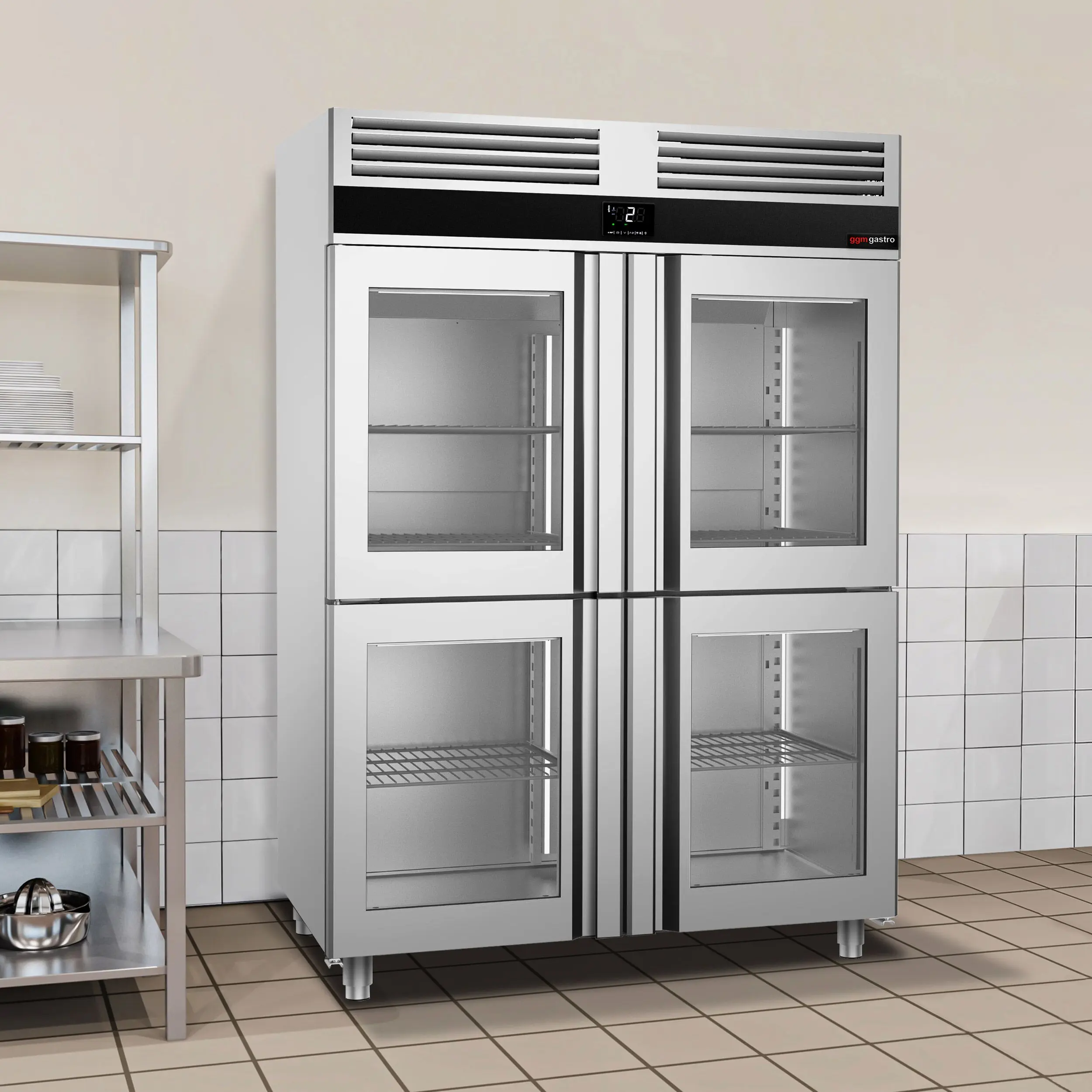 Dulap frigorific GGM Gastro KSF1482G (Inox) - 8