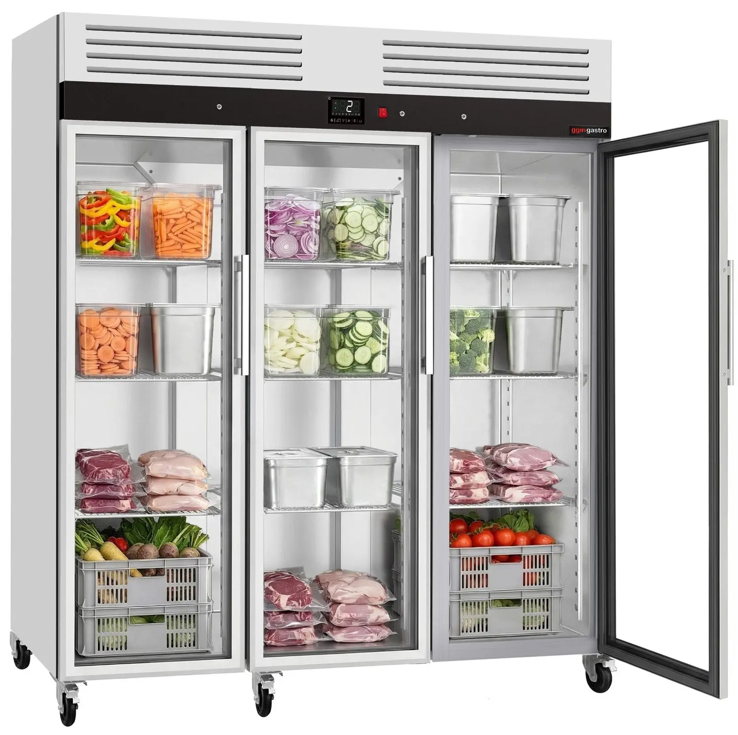 Dulap frigorific GGM Gastro KSH1800G (Inox) - 3