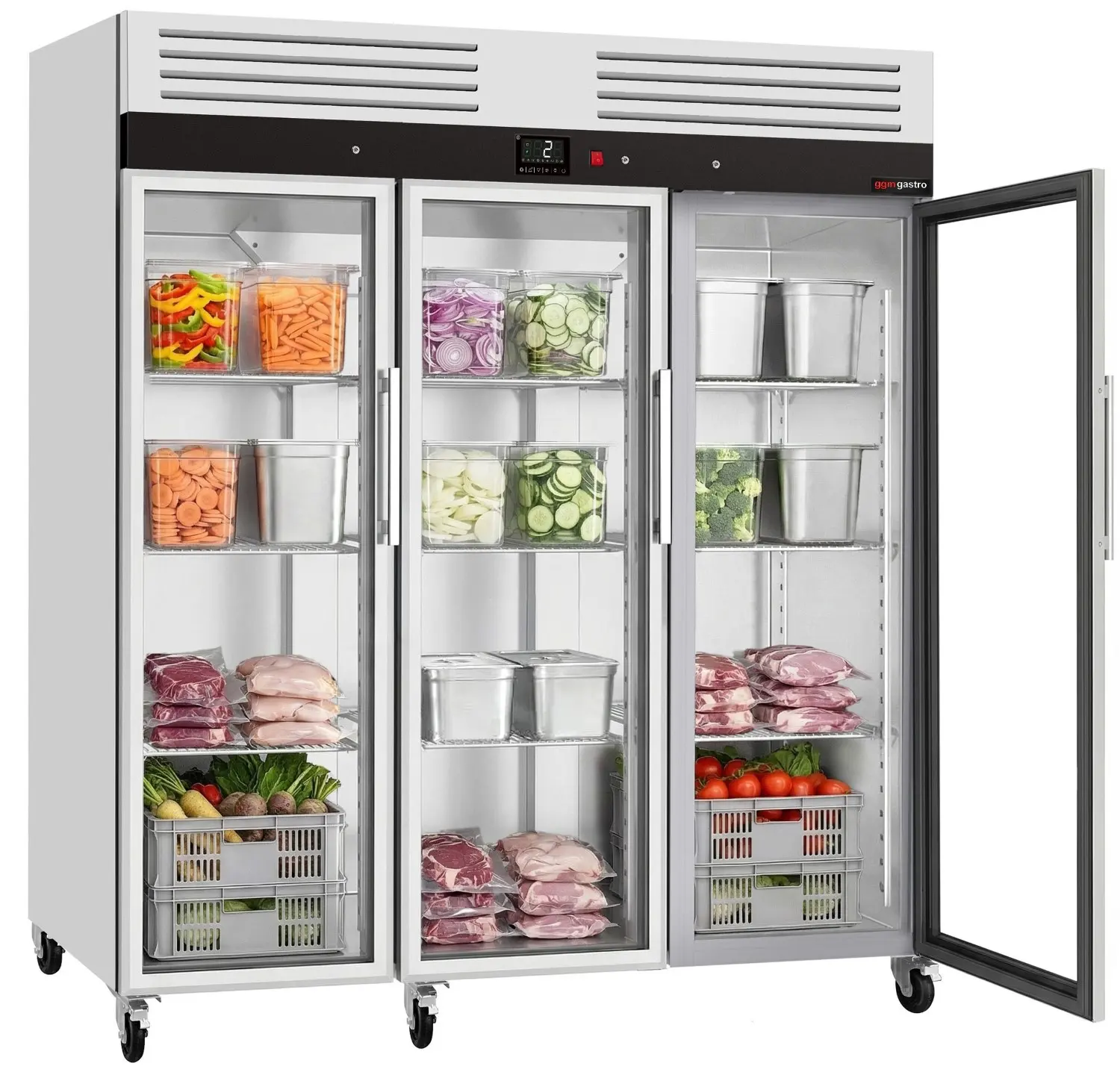 Dulap frigorific GGM Gastro KSH2100G (Inox) - 3