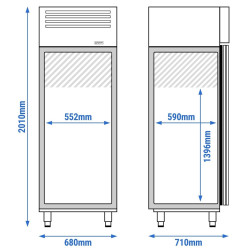 Dulap frigorific GGM Gastro KSH600-N (Inox) Thumb