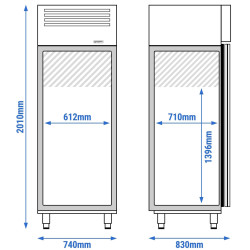Dulap frigorific GGM Gastro KSH700-N (Inox) Thumb