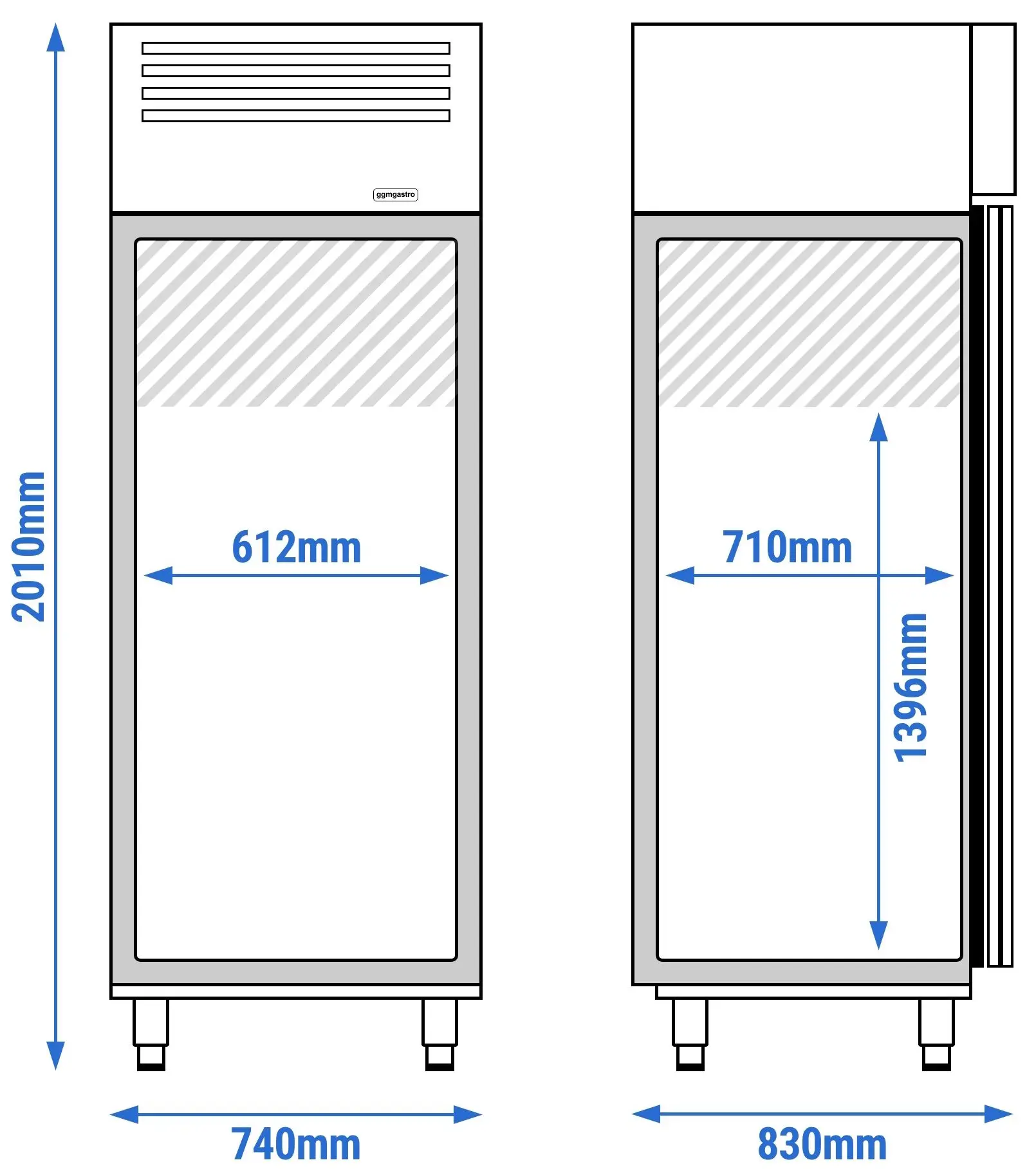 Dulap frigorific GGM Gastro KSH700-N (Inox) - 11