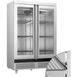 Холодильный шкаф GGM Gastro Premium GKND1400-2G (Inox) Thumb
