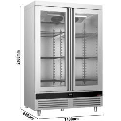 Холодильный шкаф GGM Gastro Premium GKND1400-2G (Inox) Thumb