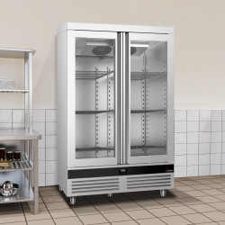Холодильный шкаф GGM Gastro Premium GKND1400-2G (Inox) Thumb