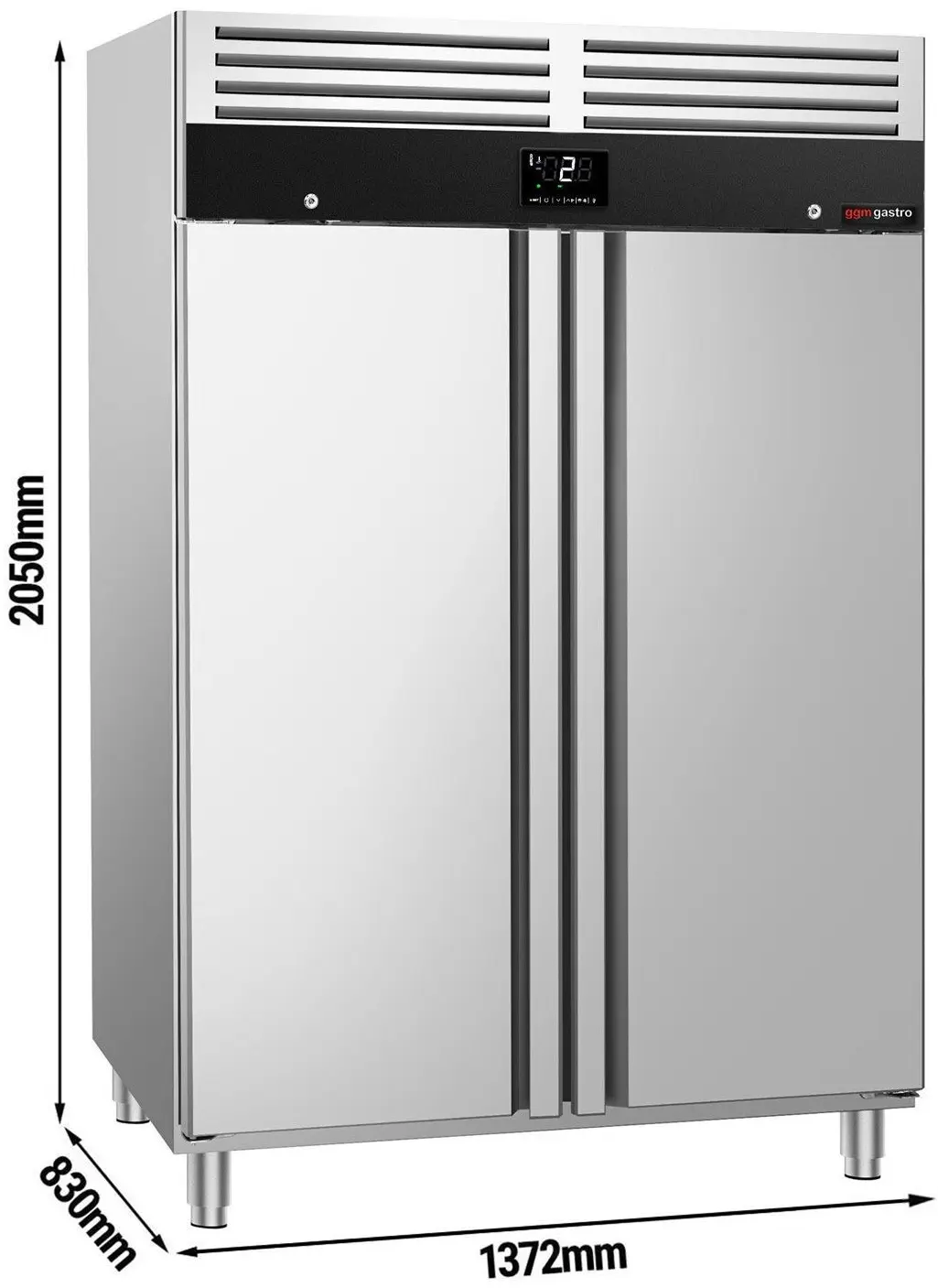 Dulap frigorific GGM Gastro Premium KC1200NDN (Inox) - 12