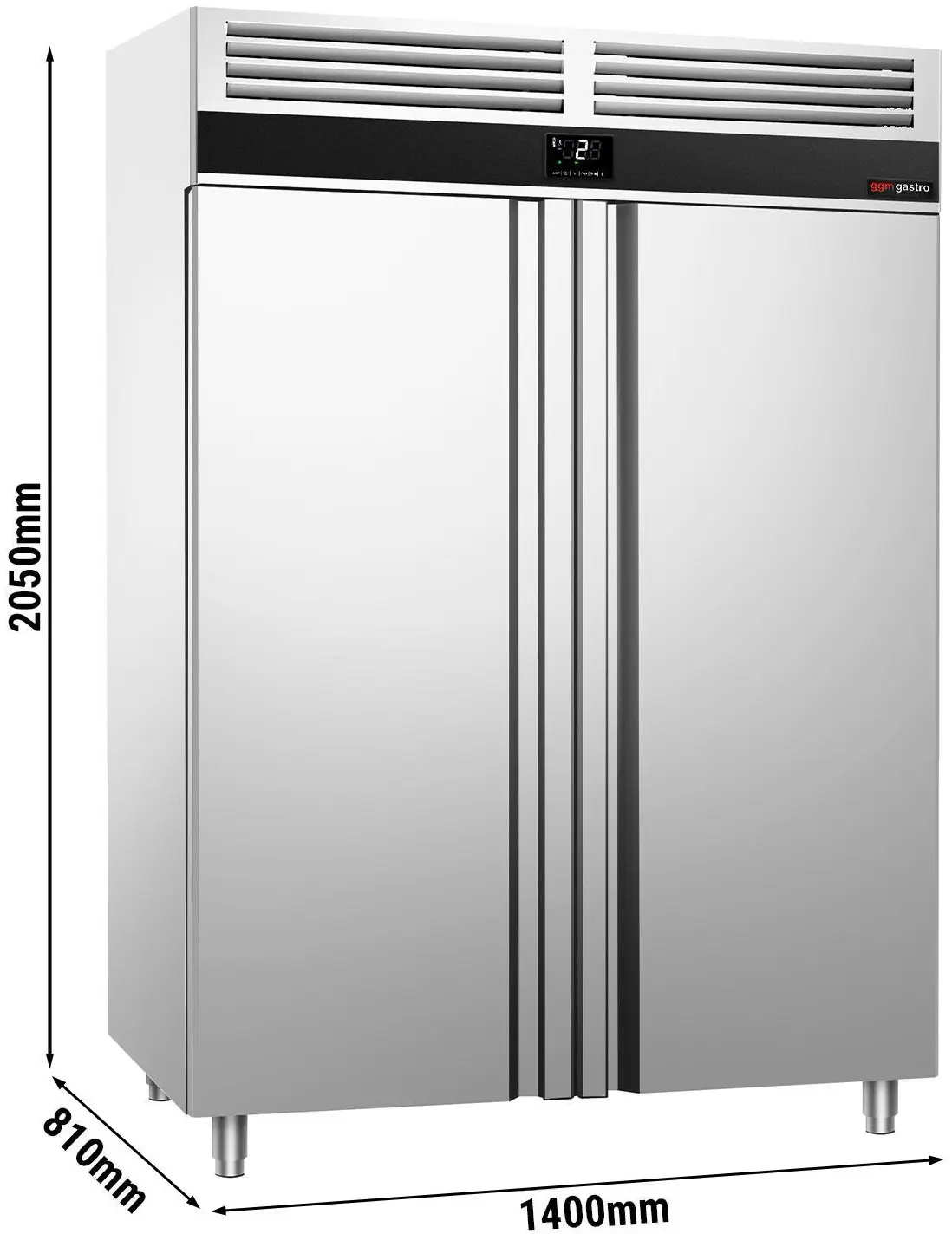 Dulap frigorific GGM Gastro Premium KF1400ND-EF (Inox) - 11