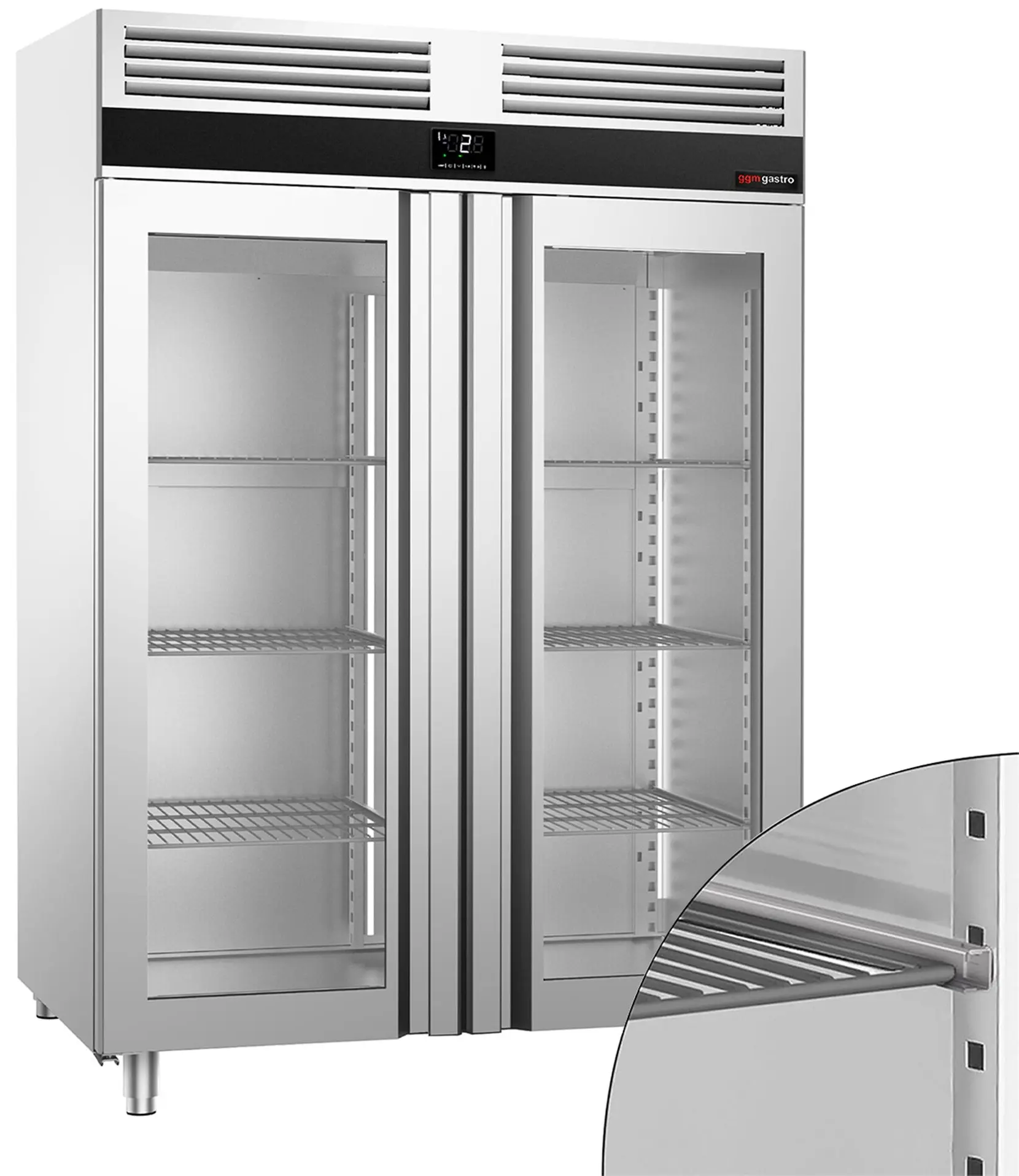 Dulap frigorific GGM Gastro Premium KF1400NDG-EF (Inox) - 9