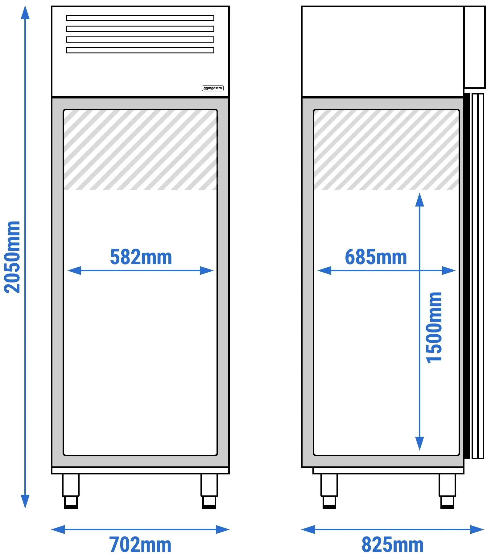 Dulap frigorific GGM Gastro Premium KF700B-EF (Anthracite) - 13