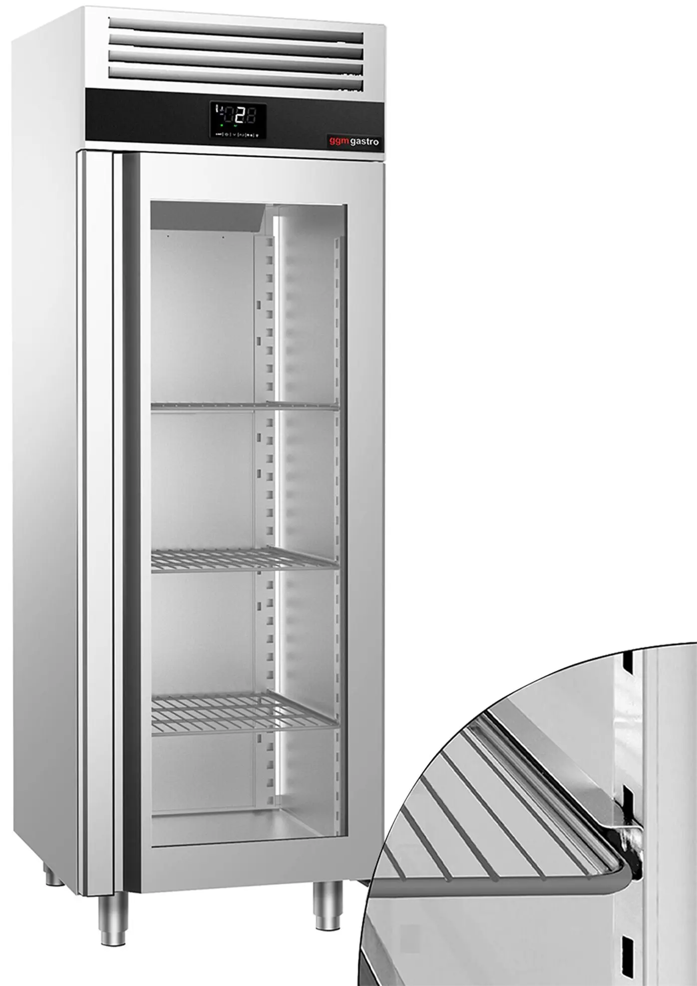 Dulap frigorific GGM Gastro Premium KF700NDG-EF (Inox) - 9