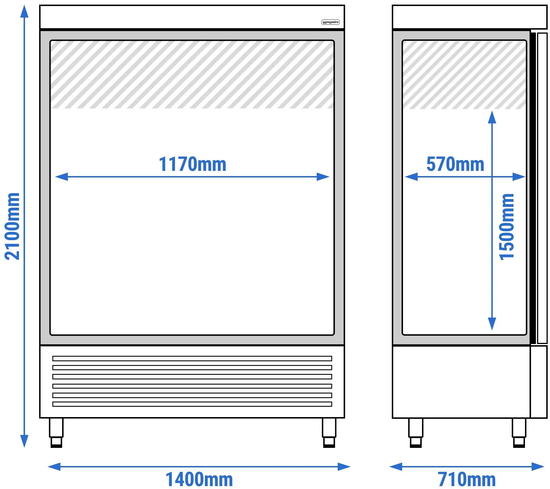 Dulap frigorific GGM Gastro Premium KND1400 (Inox) - 12