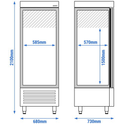 Dulap frigorific GGM Gastro Premium KND700 (Inox) Thumb