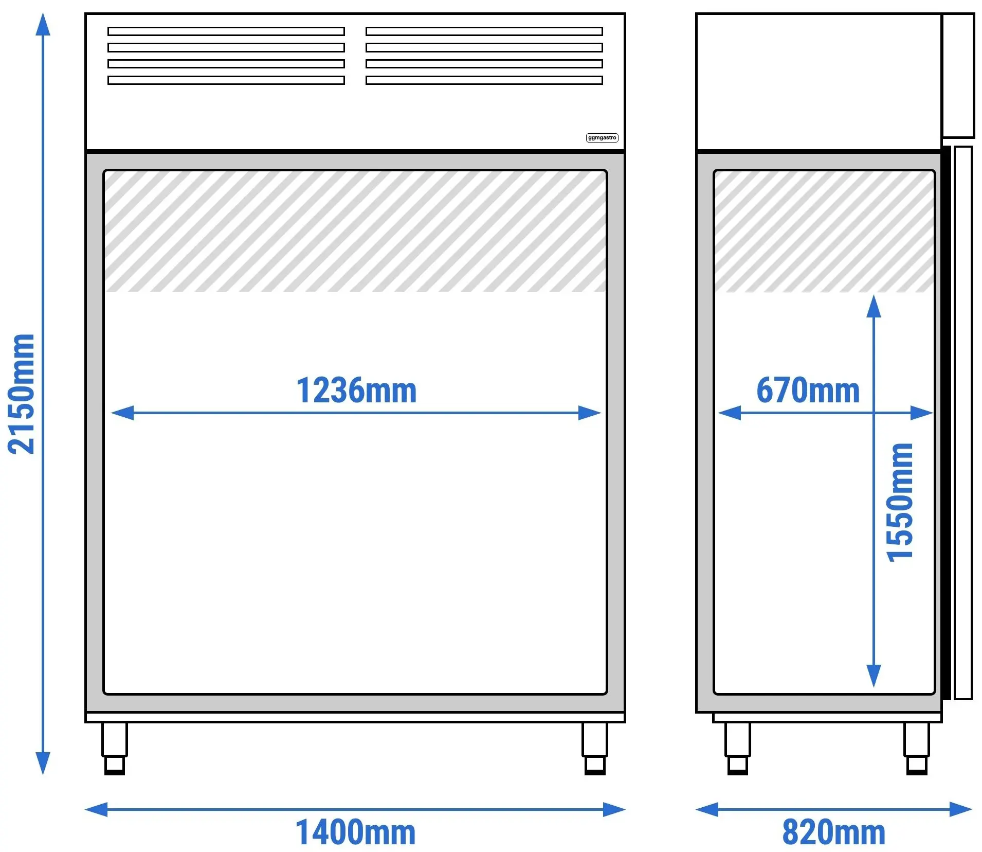 Dulap frigorific GGM Gastro Premium KSF1400ET2-EF (Inox) - 11