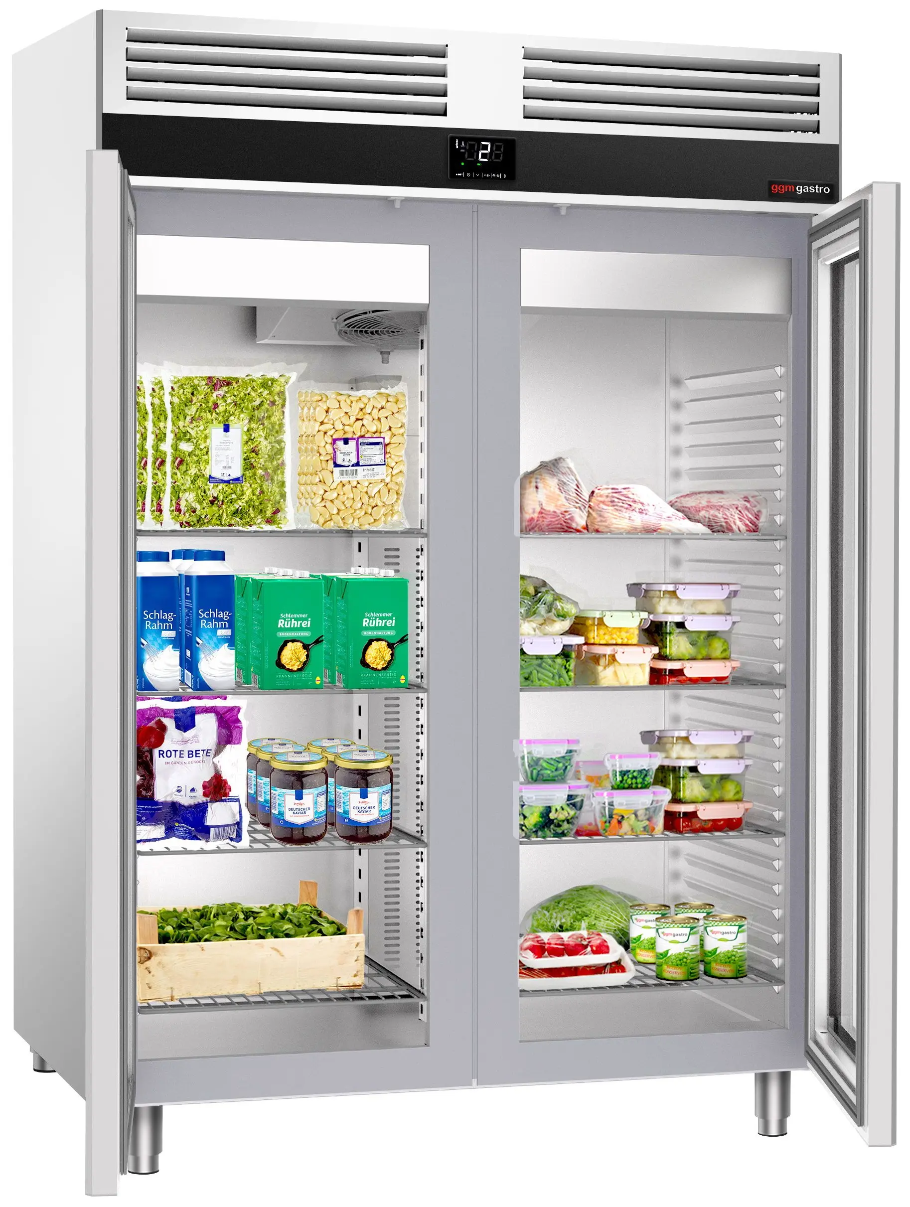 Dulap frigorific GGM Gastro Premium KSF1400GT2-EF (Inox) - 4