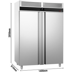 Dulap frigorific GGM Gastro Premium KSF1400T2-EF (Inox) Thumb