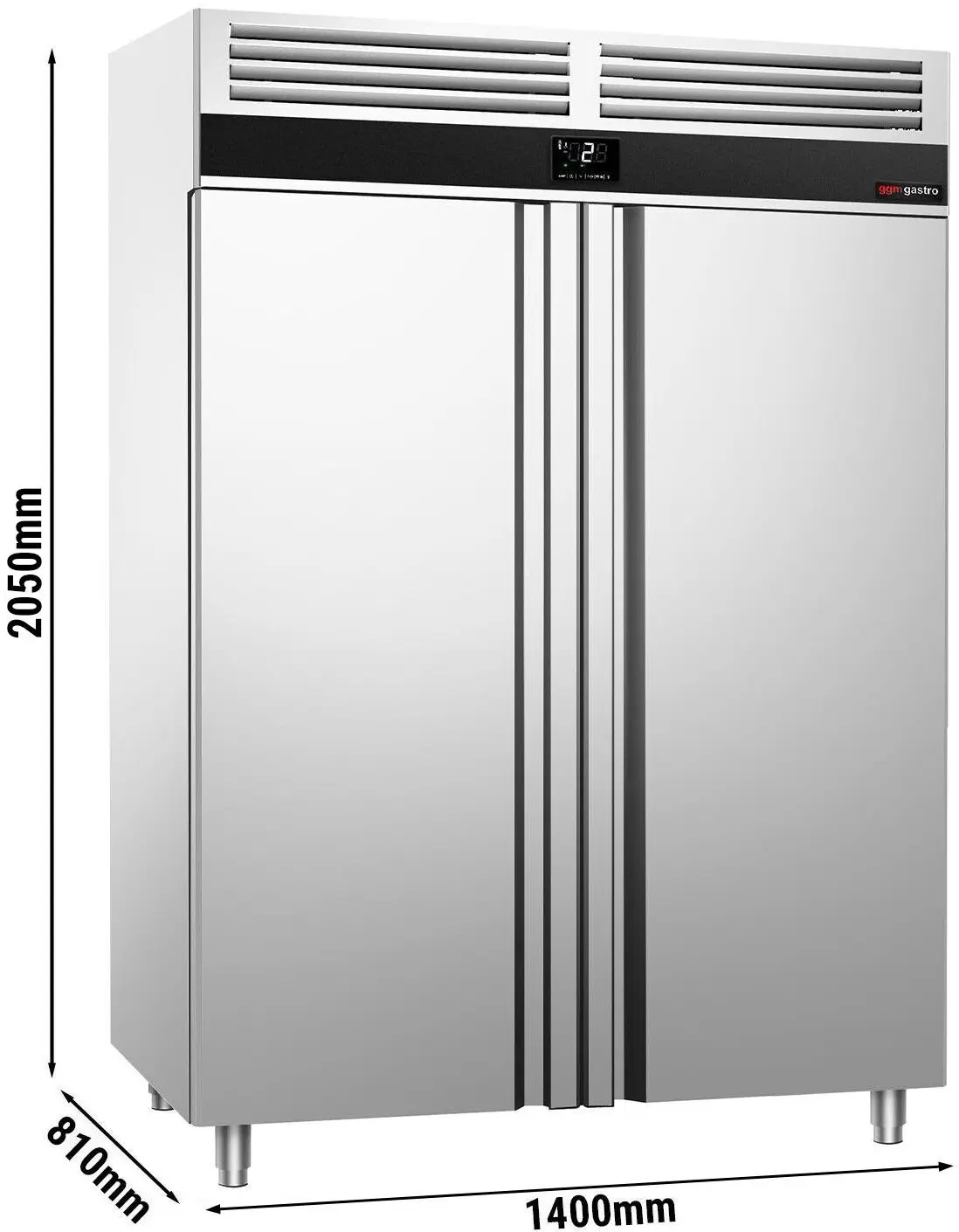 Dulap frigorific GGM Gastro Premium KSF1400T2-EF (Inox) - 11