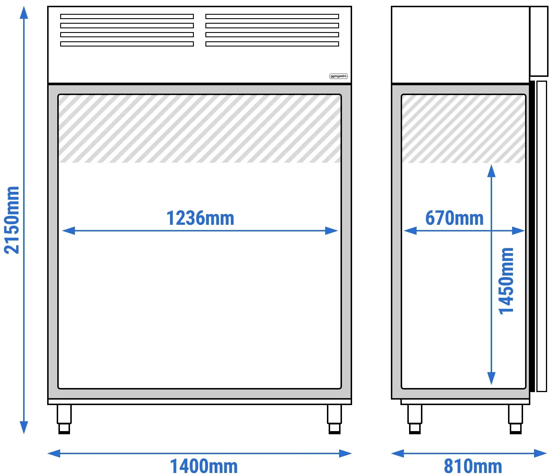 Dulap frigorific GGM Gastro Premium KSF1400T2-EF (Inox) - 12