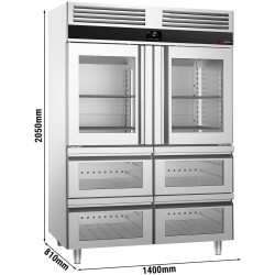 Холодильный шкаф GGM Gastro Premium KSF1482GS (Inox) Thumb