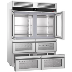 Холодильный шкаф GGM Gastro Premium KSF1482GS (Inox) Thumb