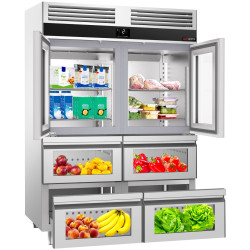 Холодильный шкаф GGM Gastro Premium KSF1482GS (Inox) Thumb