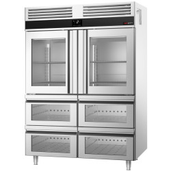 Холодильный шкаф GGM Gastro Premium KSF1482GS (Inox) Thumb