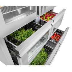 Холодильный шкаф GGM Gastro Premium KSF1482GS (Inox) Thumb
