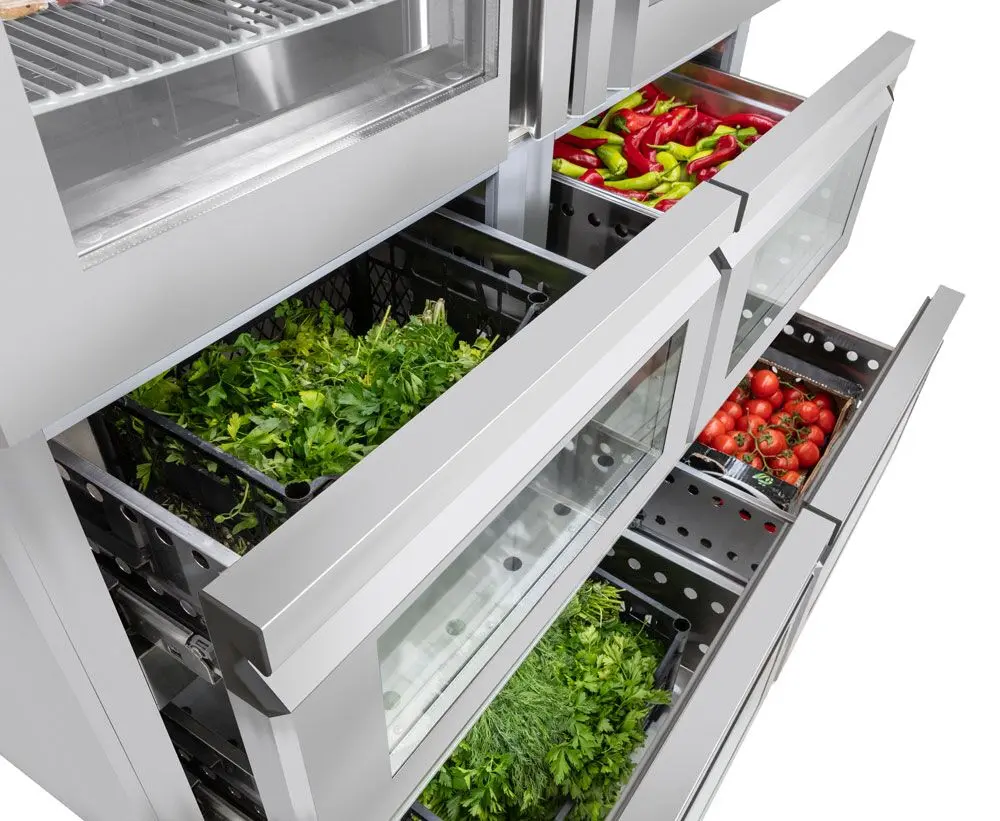 Холодильный шкаф GGM Gastro Premium KSF1482GS (Inox) - 7