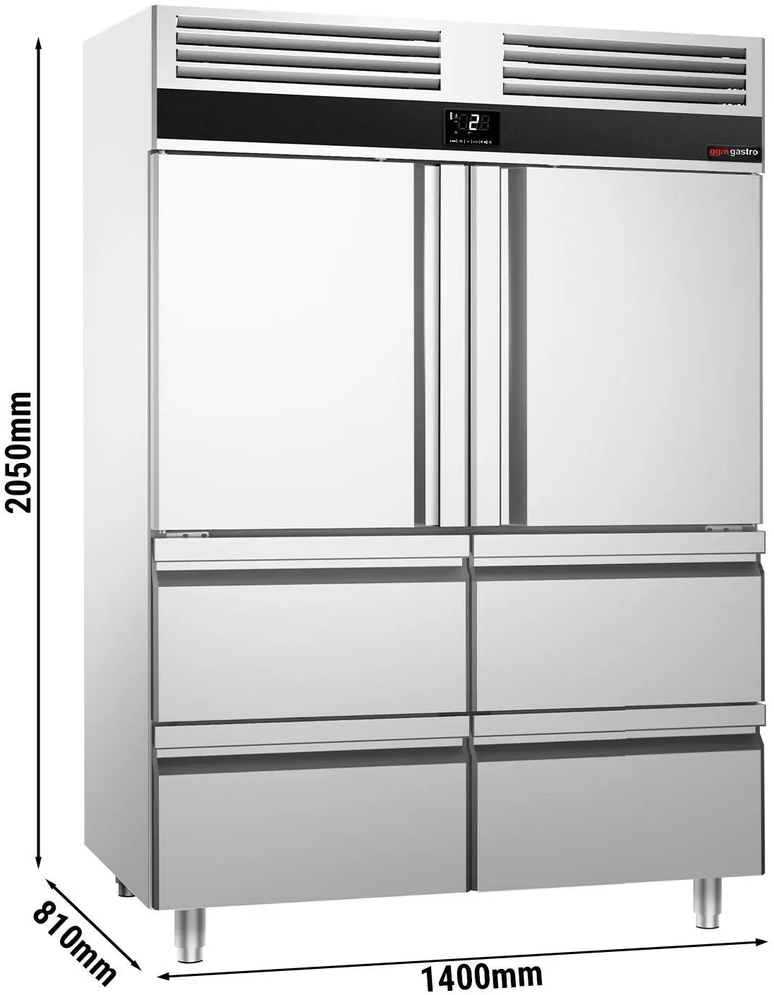 Dulap frigorific GGM Gastro Premium KSF1482TS (Inox) - 11