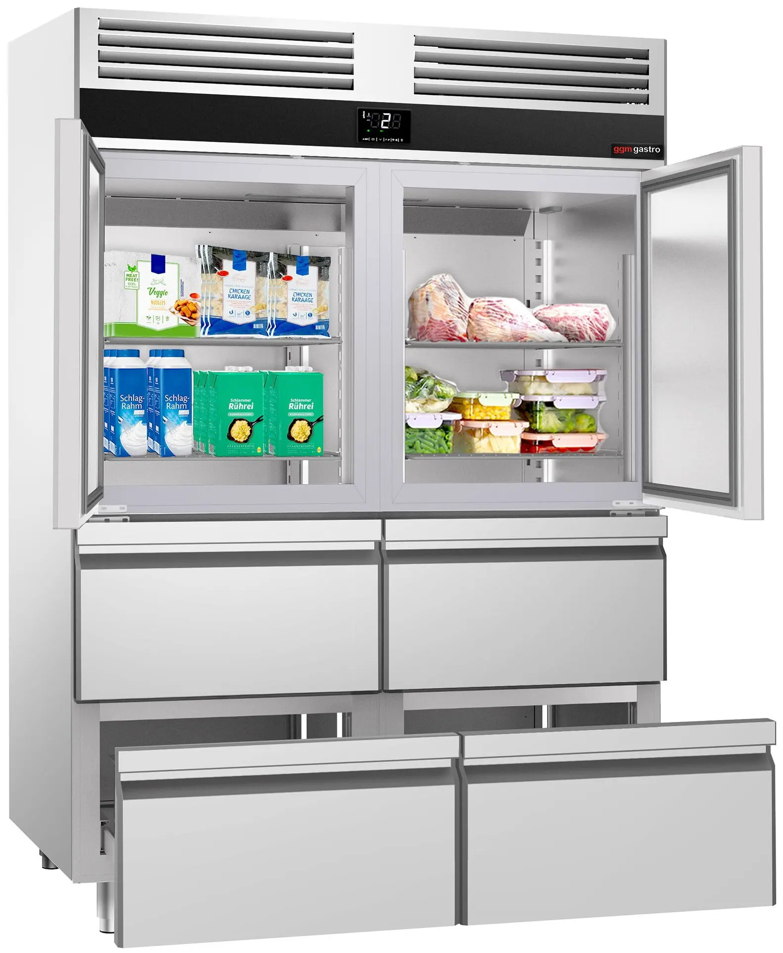 Dulap frigorific GGM Gastro Premium KSF1482TS (Inox) - 4