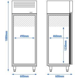 Dulap frigorific GGM Gastro Premium KSF664 (Inox) Thumb