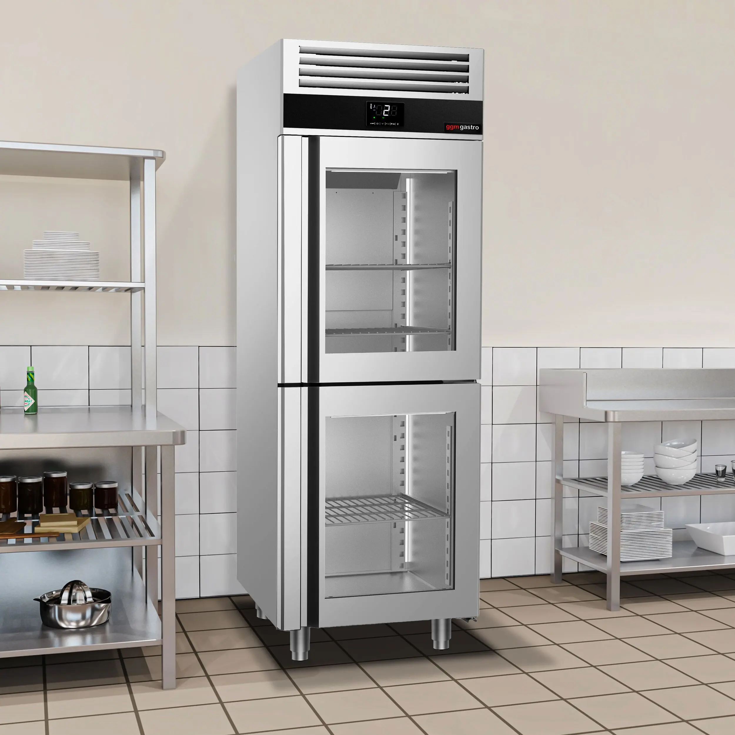 Dulap frigorific GGM Gastro Premium KSF782G (Inox) - 12