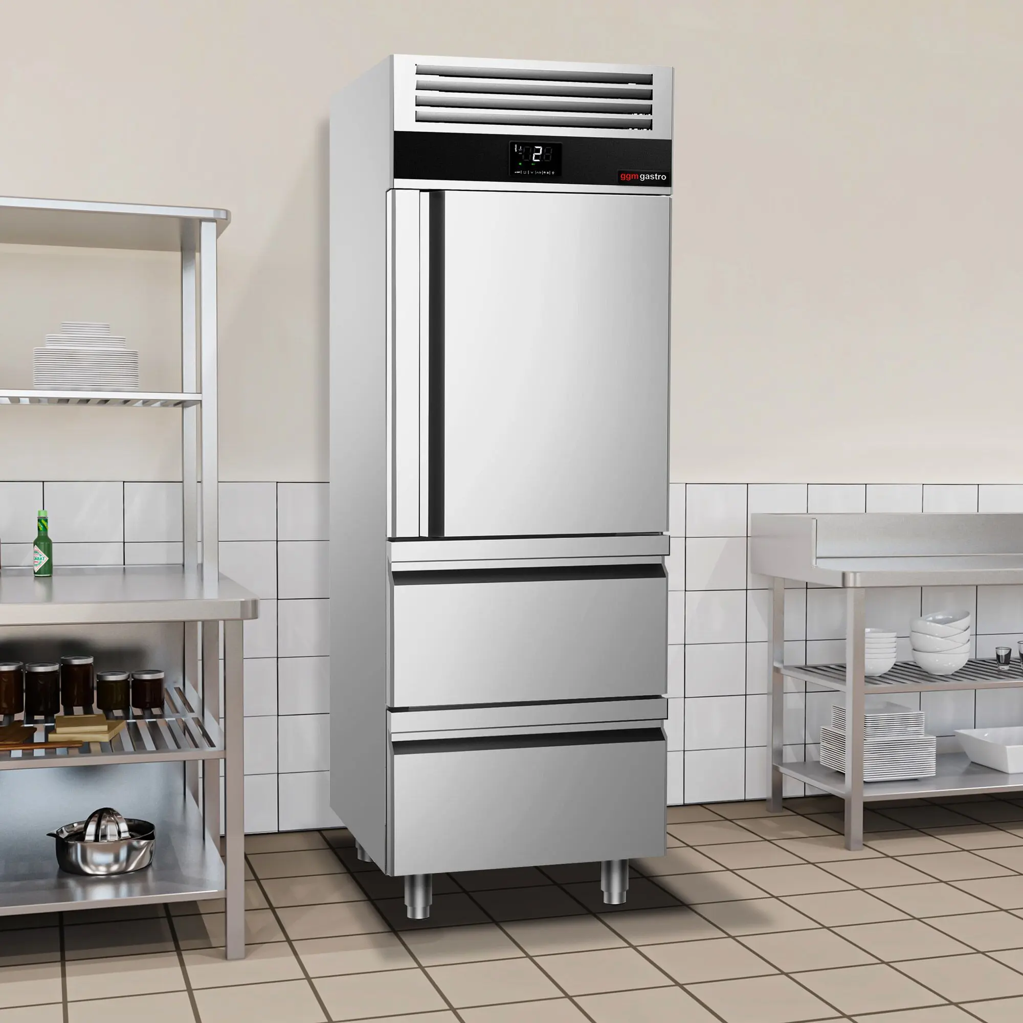 Dulap frigorific GGM Gastro Premium KSF782TS (Inox) - 11