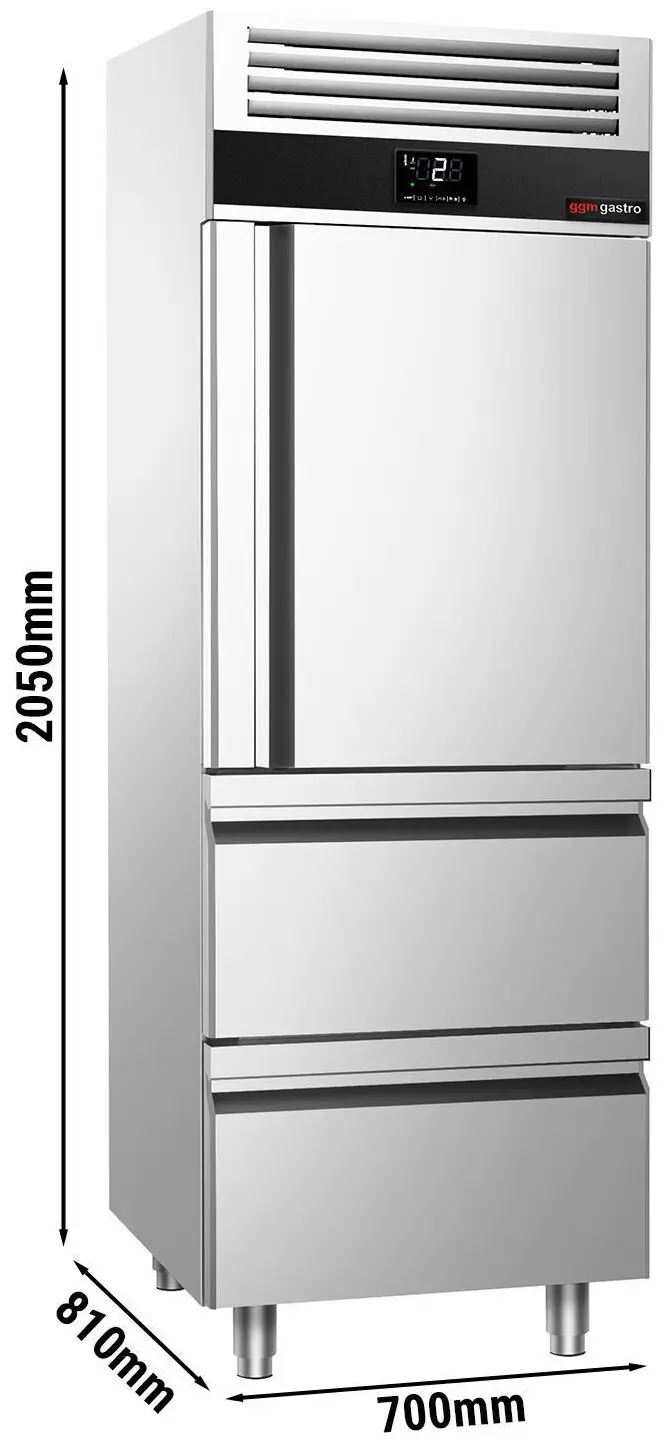 Dulap frigorific GGM Gastro Premium KSF782TS (Inox) - 10